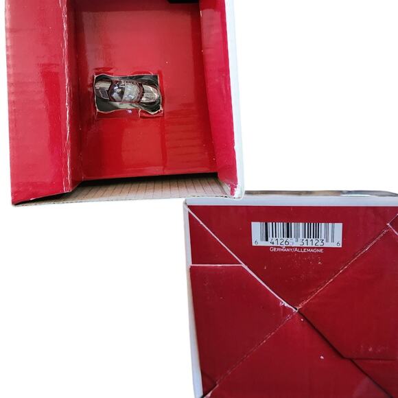 Crystal Mikasa Holiday Bloom Poinsettia Ornament Bell Christmas Decor NIB - Picture 4 of 7